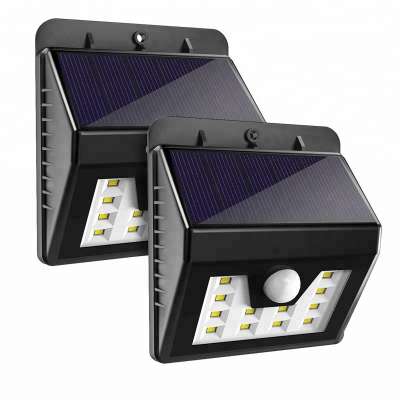 Super Bright 8 LED Solar PIR Motion Sensor Light Waterproof Outdoor Security Light